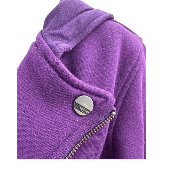 Sims Snowboarding Purple Moto Zip Hoodie Jacket Women’s Small Casual Streetwear - Picture 5 of 11